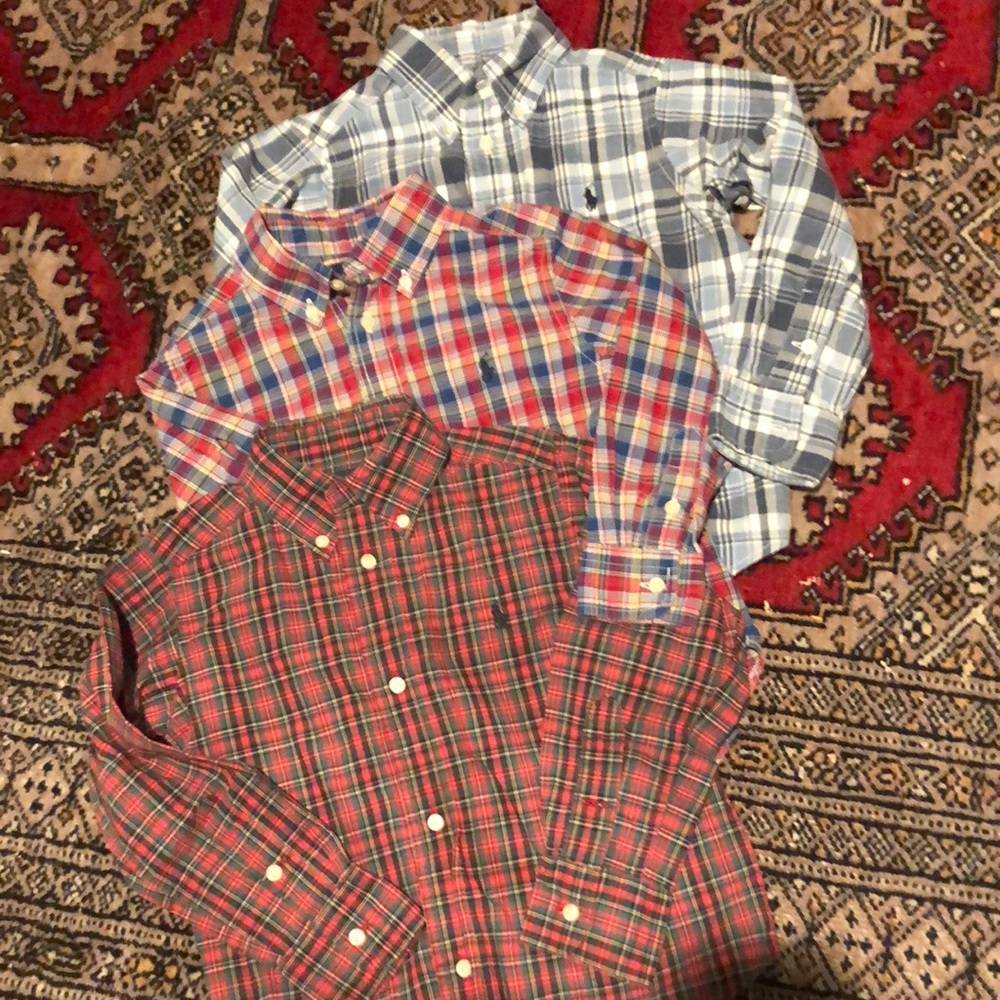 3 Ralph Lauren 3T button down shirts